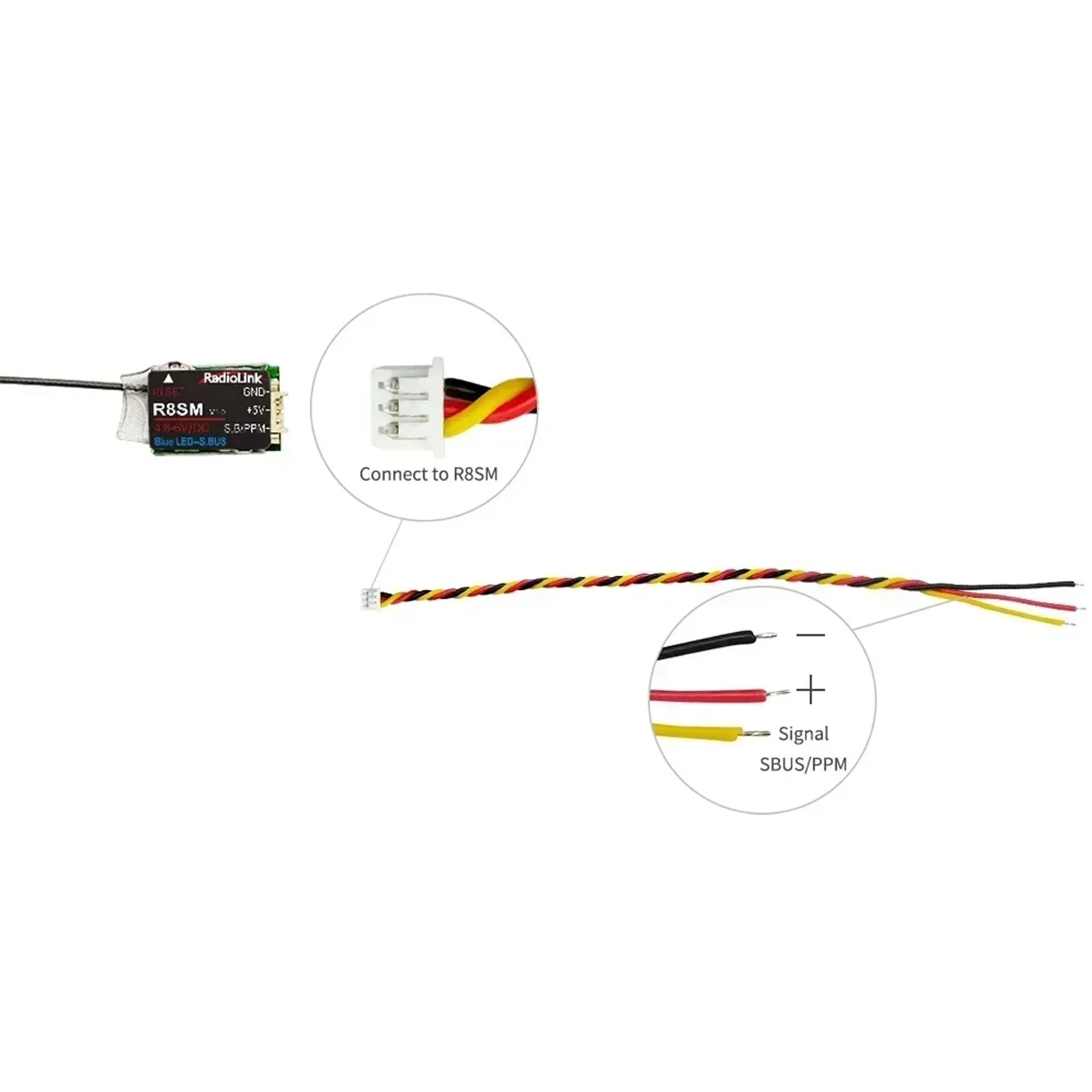 Radiolink R8SM 8-Channel 2.4G  - Receiver Sbus 8Ch recension och pris