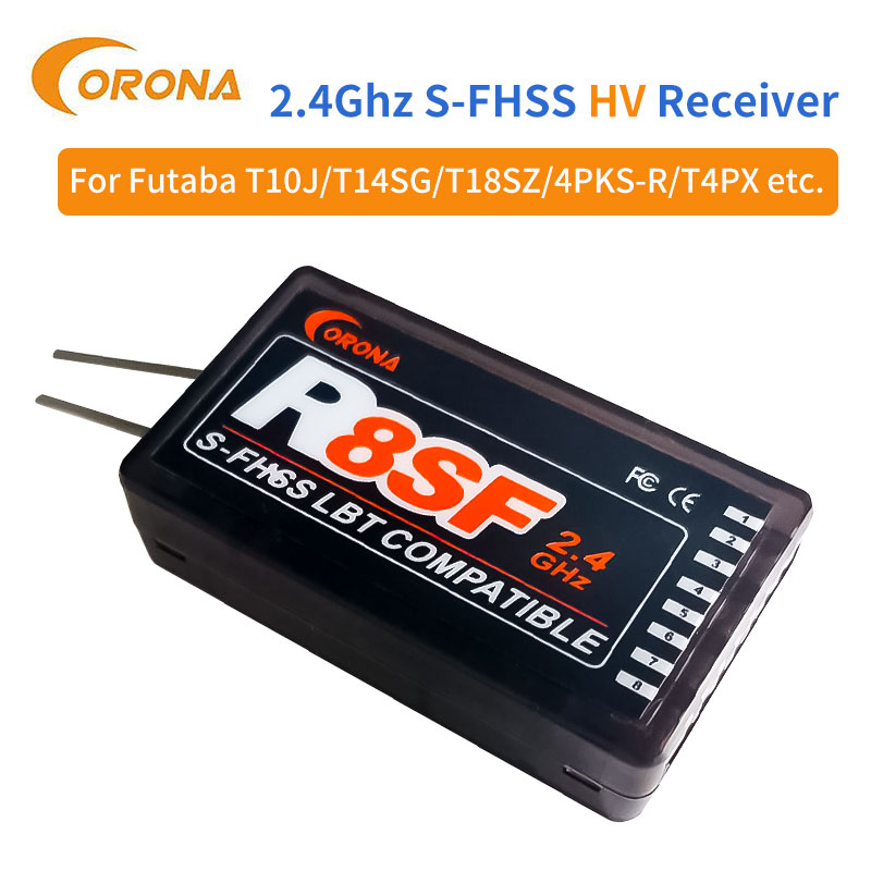 Corona R8SF 8CH 2.4GHz S‑FHSS  - Receiver Sbus 8Ch recension och pris