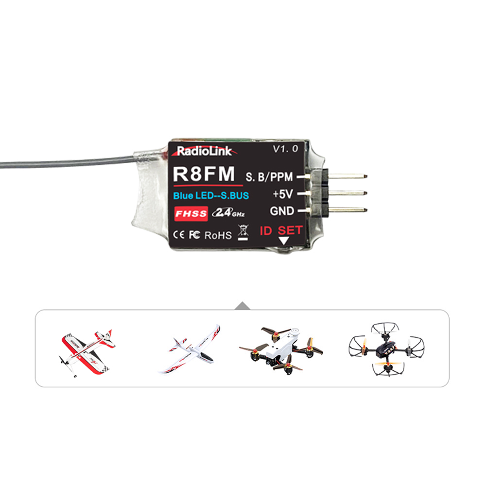 Radiolink 2.4GHz R8FM 8CH RC R - Receiver Sbus 8Ch recension och pris